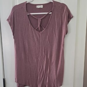 Maurices Dusty Rose Short Sleeve Tee